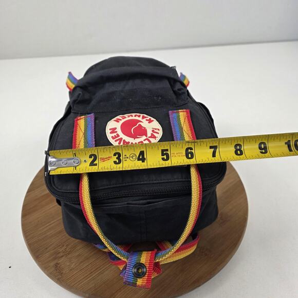 Fjallraven Kanken Rainbow Mini Pride Backpack Black 7L F Small Daypack - Picture 11 of 13